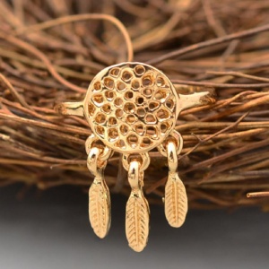 Dreamcatcher Ring - Gold - Trinket Square