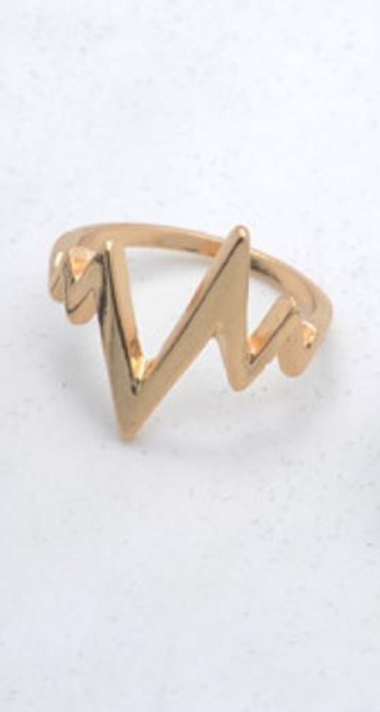 Heartbeat Ring - Gold - Trinket Square