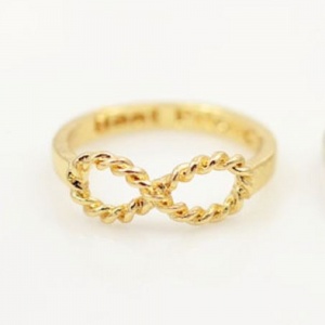 Twirly Infinity Ring - Gold - Trinket Square