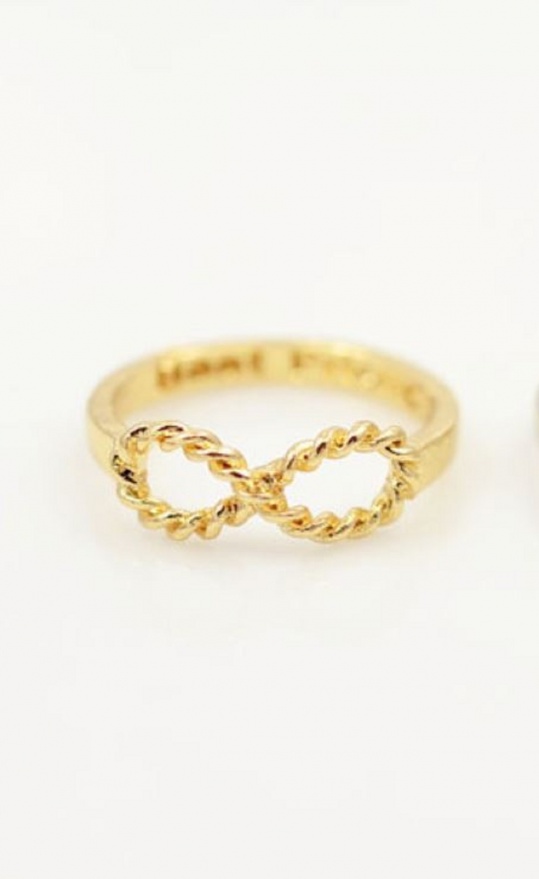 Twirly Infinity Ring - Gold - Trinket Square