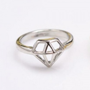 Diamond Ring - Silver - Trinket Square