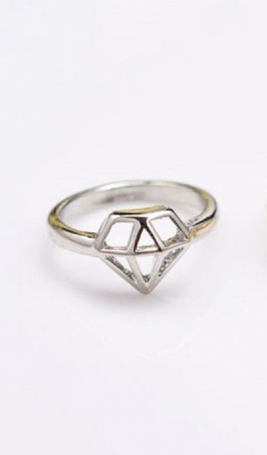 Diamond Ring - Silver - Trinket Square