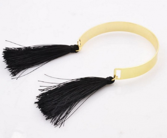 Black Tassel Cuff Trinket Square (2)