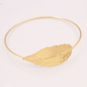 Gold Leaf Bangle - Trinket Square (2)