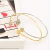 Studded Heart Bangle - Trinket Square (1)