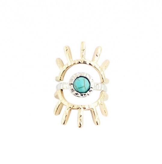 Turquoise Sun Ring Set - Trinket Square (3)